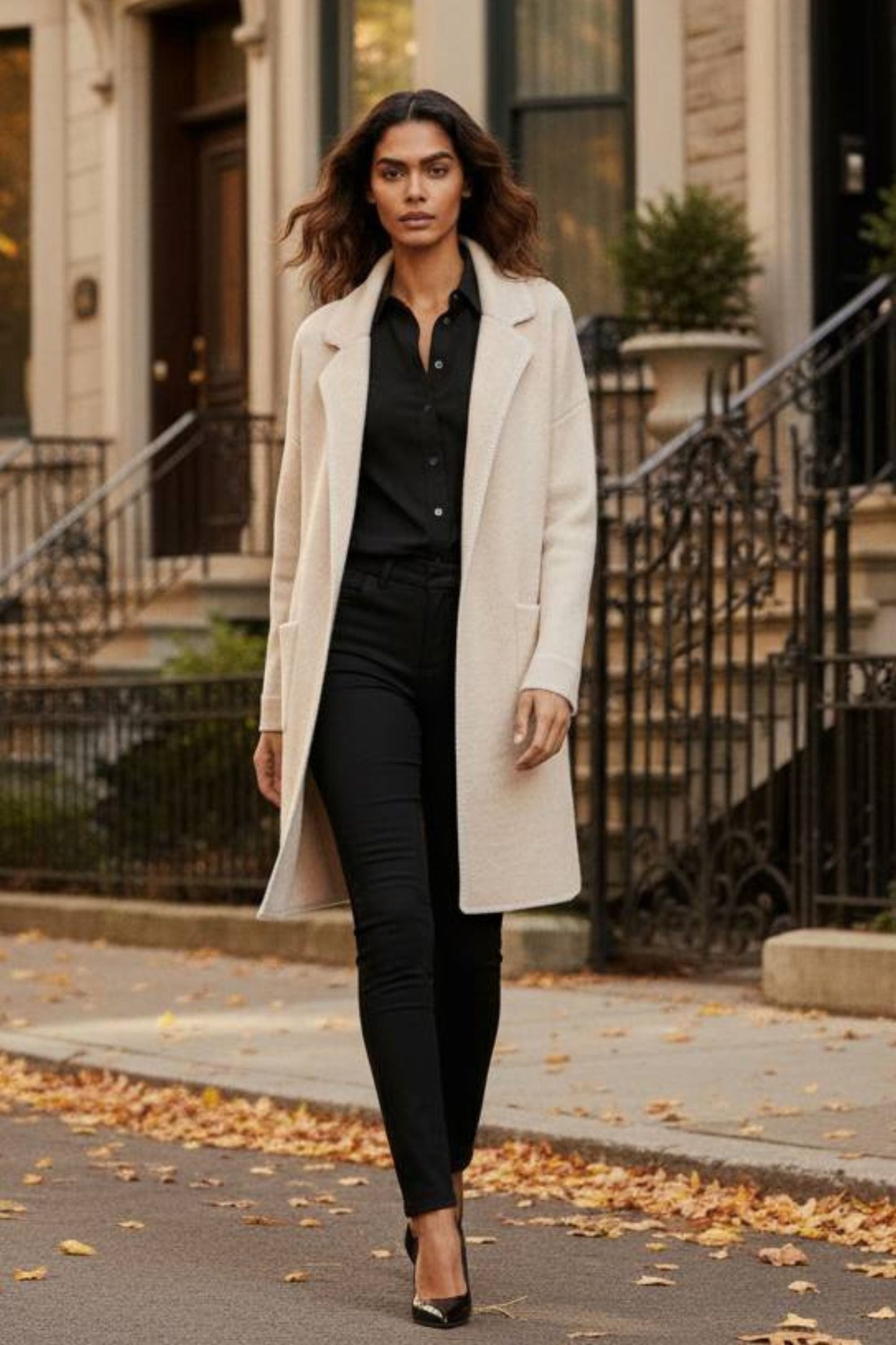 Solana Knit Cardigan Long Open-Front