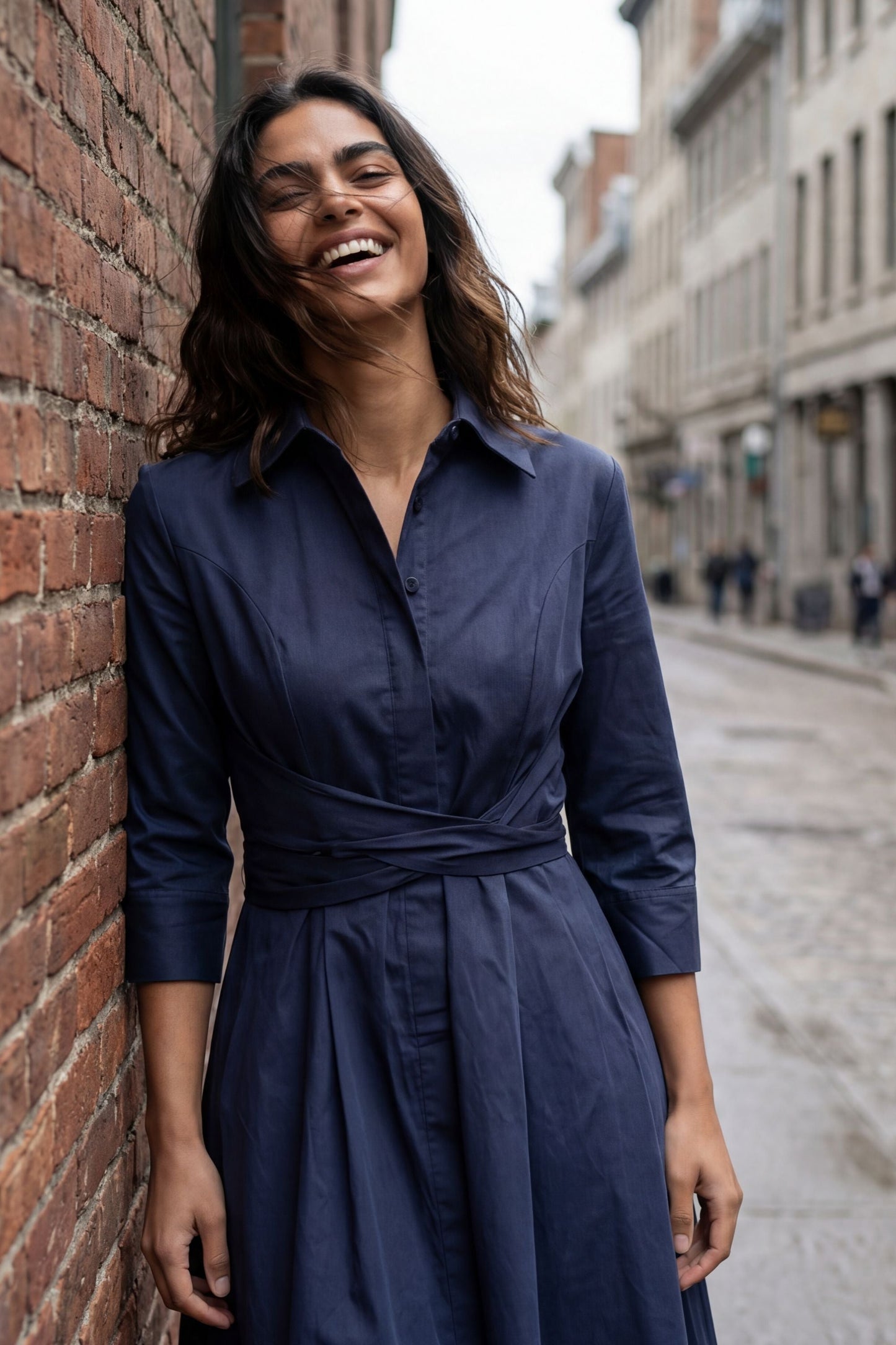 Tessa Solid Shirt Dress