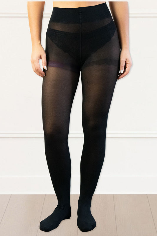 Tights Opaque Stockings + Mesh Laundry Bag - Onze Montreal Black / A Annick