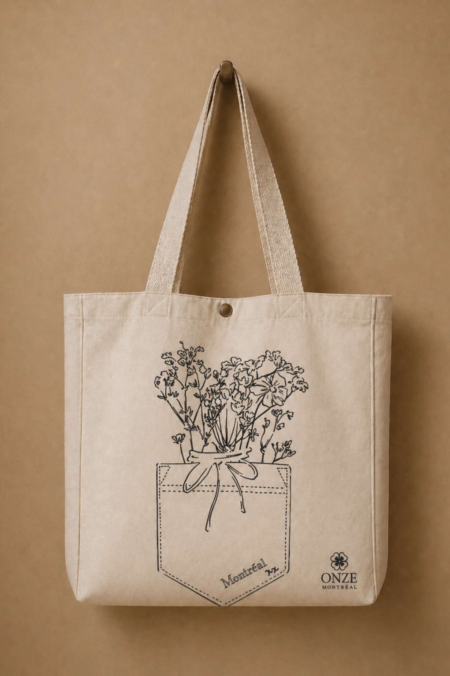 Flowers In My Pocket Tote Bag Montreal