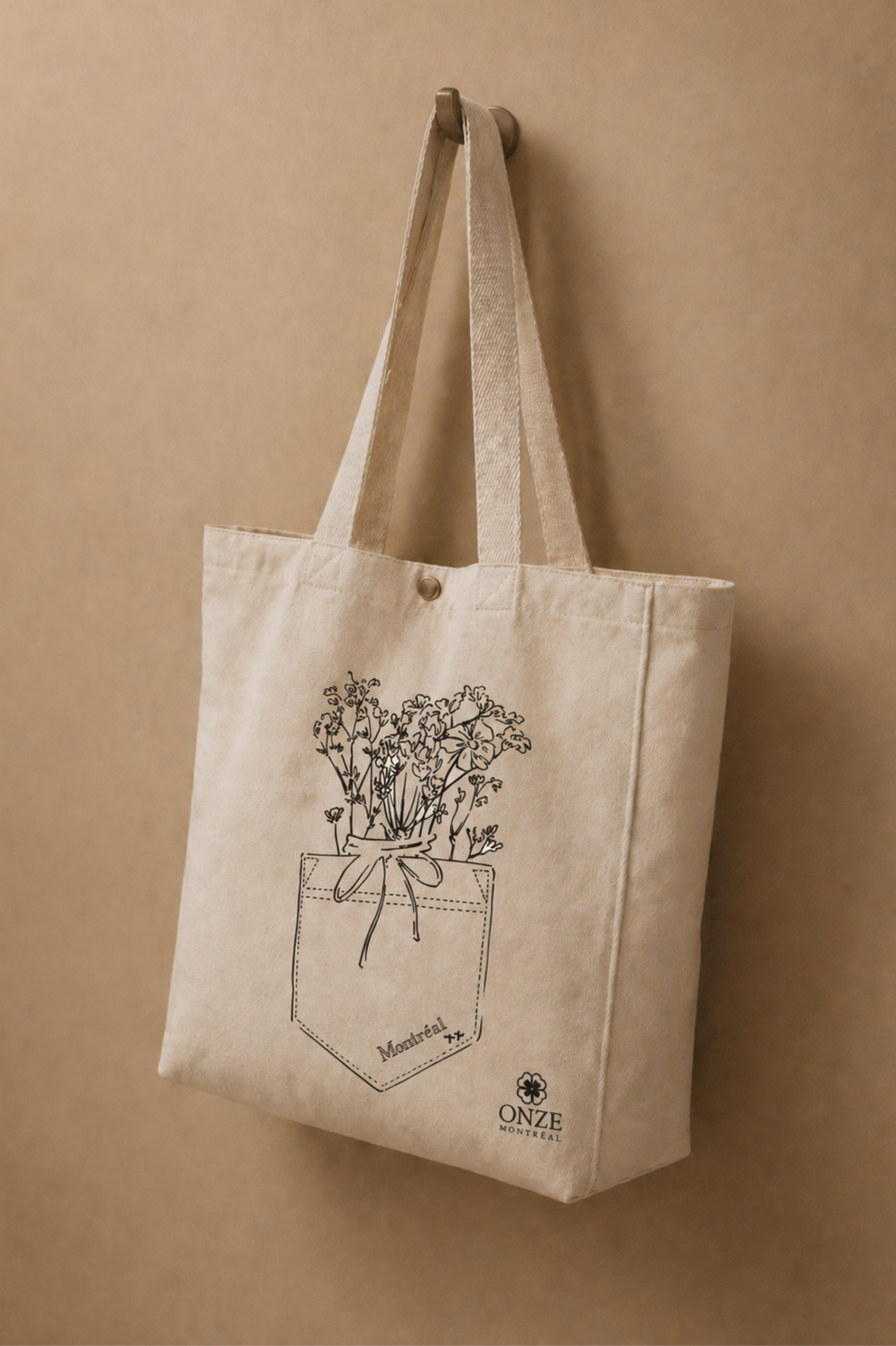 Flowers In My Pocket Tote Bag Montreal