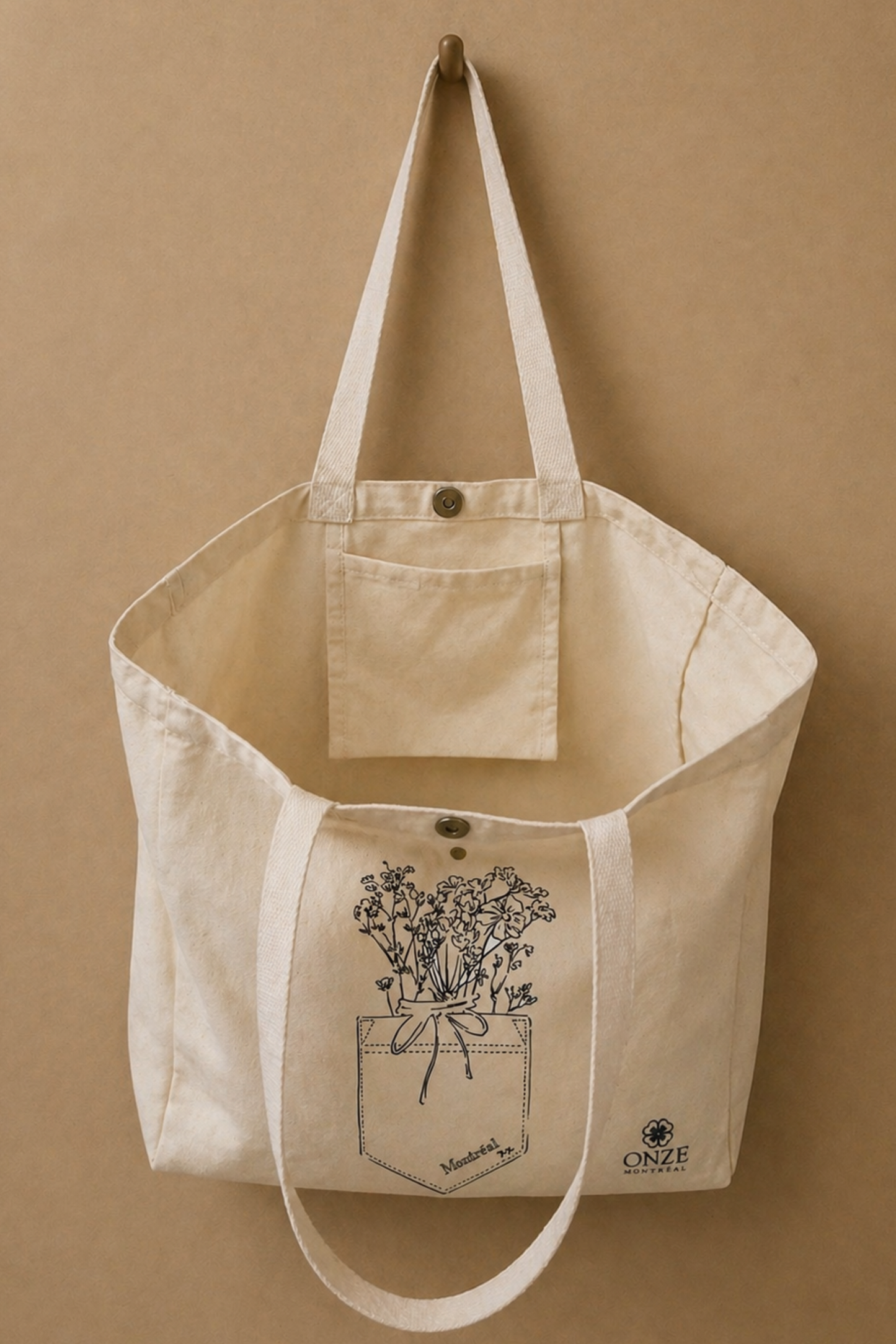Flowers In My Pocket Tote Bag Montreal