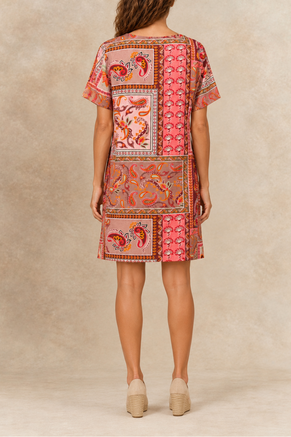 Lucia | Relaxed Patchwork Print Dress