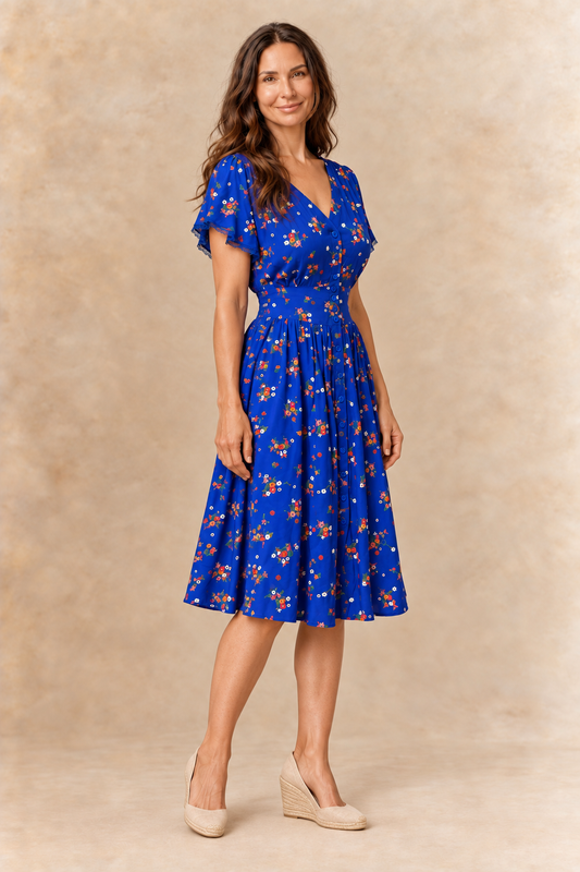 Elsie | Floral Midi Dress