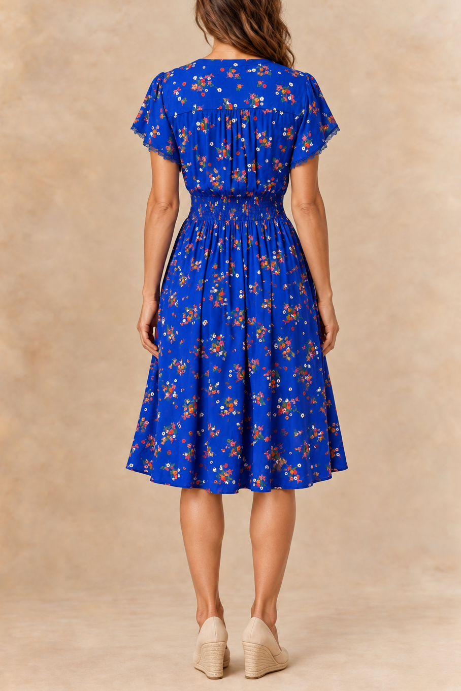Elsie | Robe midi fleurie