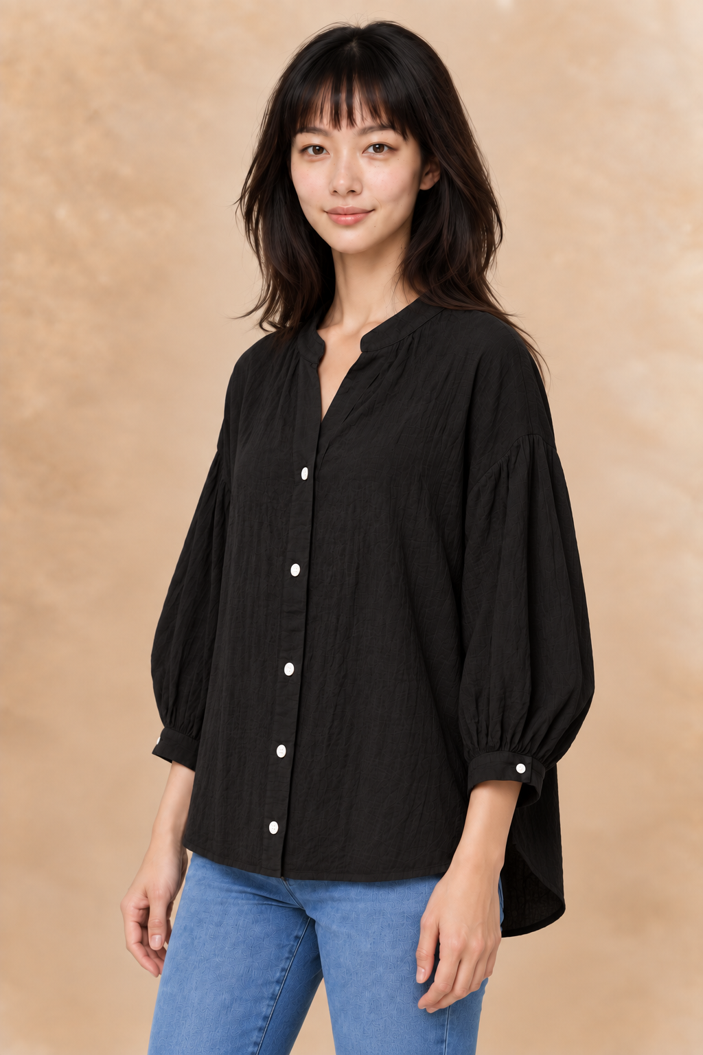 Roxanne | Oversized Cotton-Blend Shirt