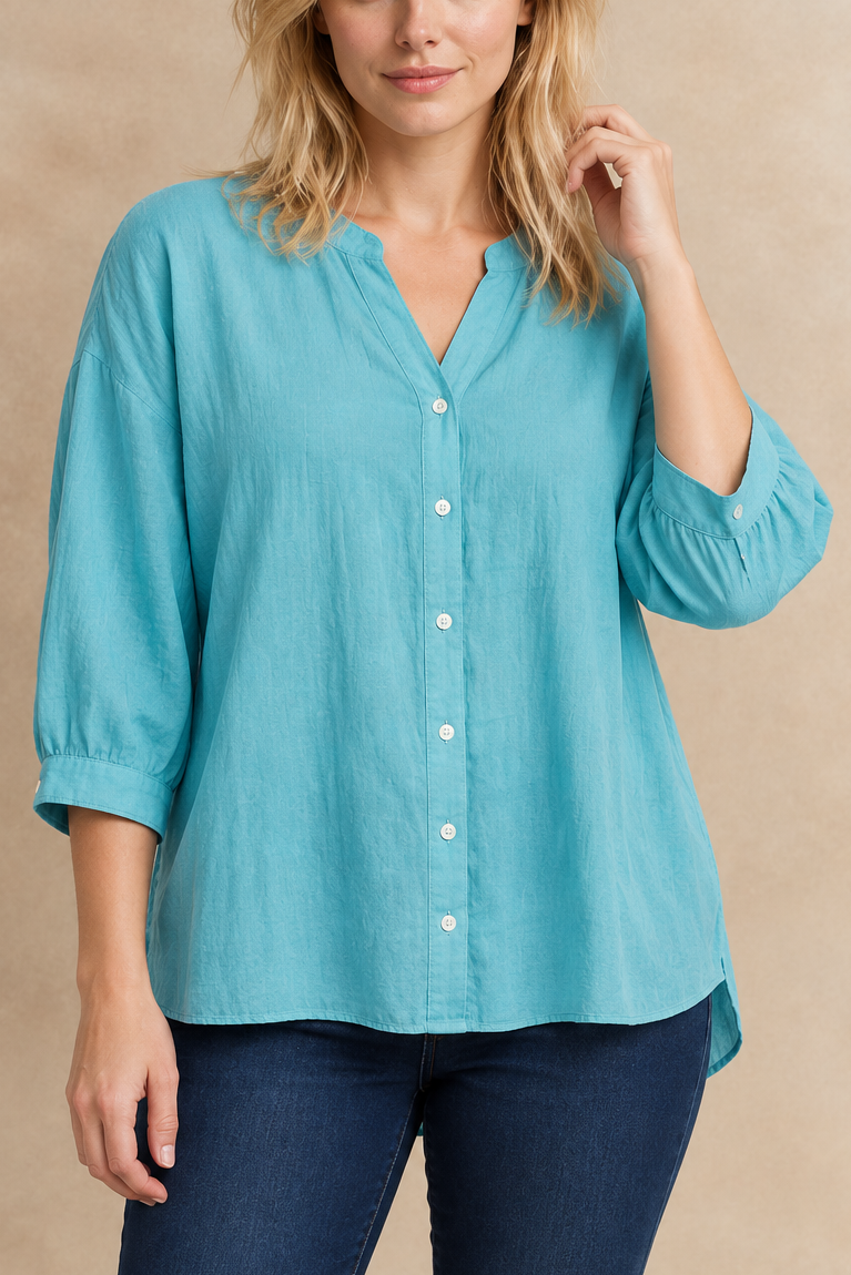 Roxanne | Oversized Cotton-Blend Shirt