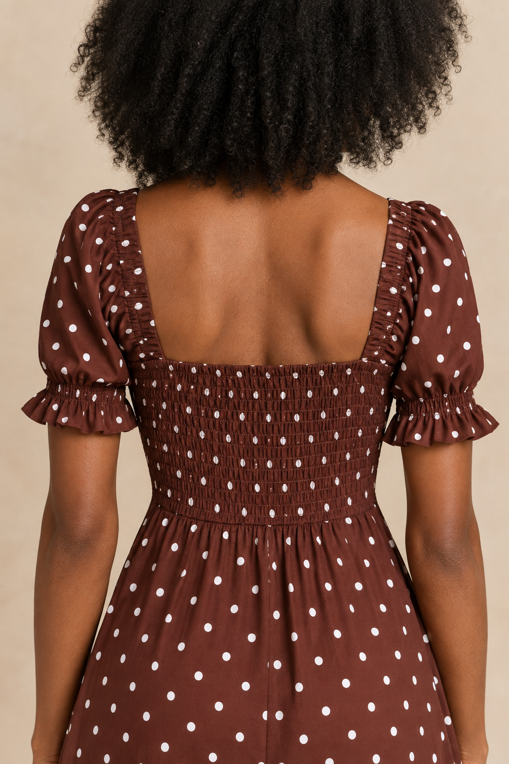 Pippa  |  Polka Dot Dress Sweetheart Neckline